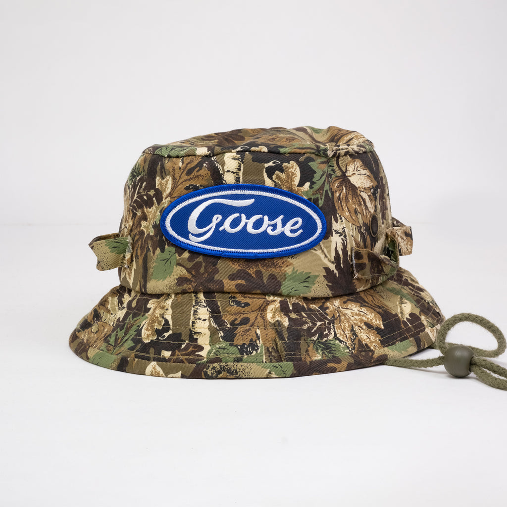 Blue Oval Bucket Hat - Camo