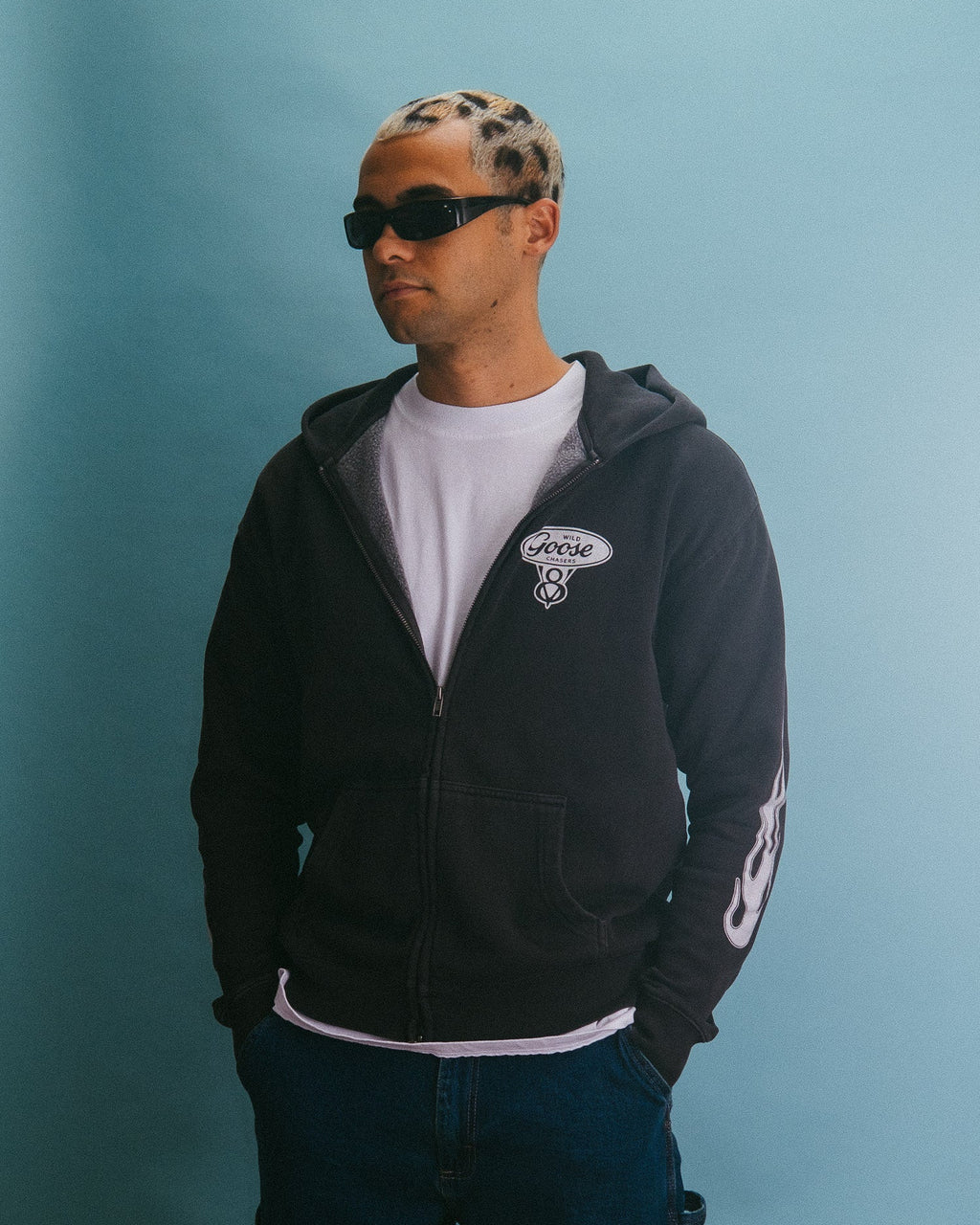 Flame Hoodie - Vintage Black