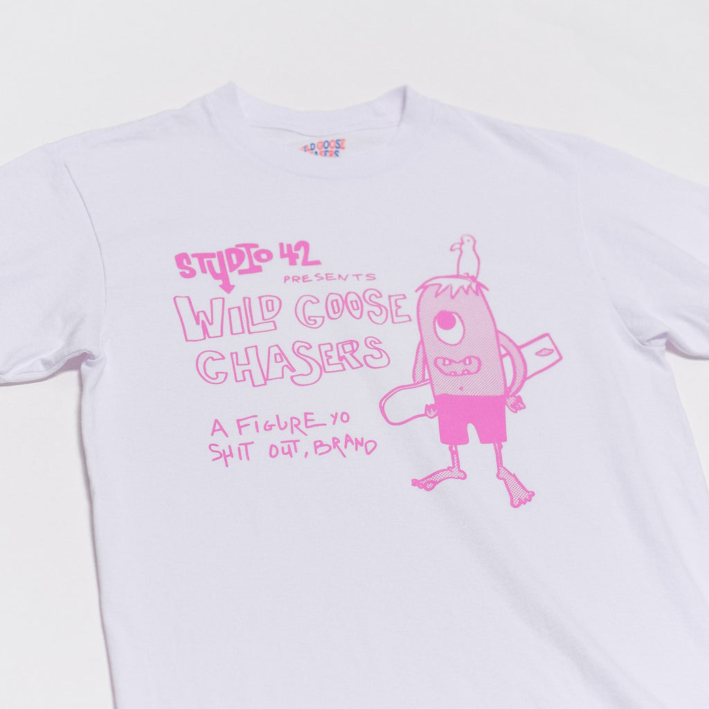 Severson Tee - White (Pink)