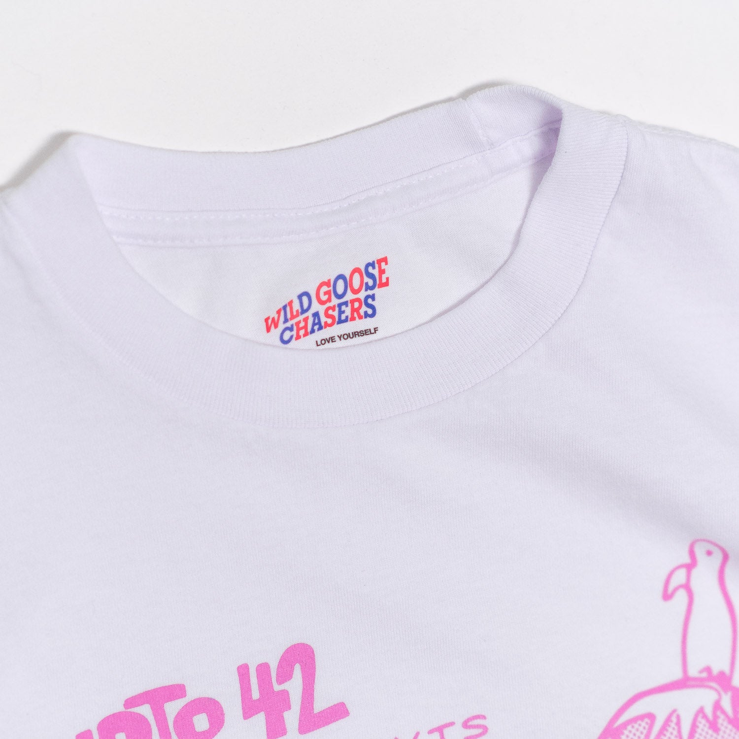 Severson Tee - White (Pink)