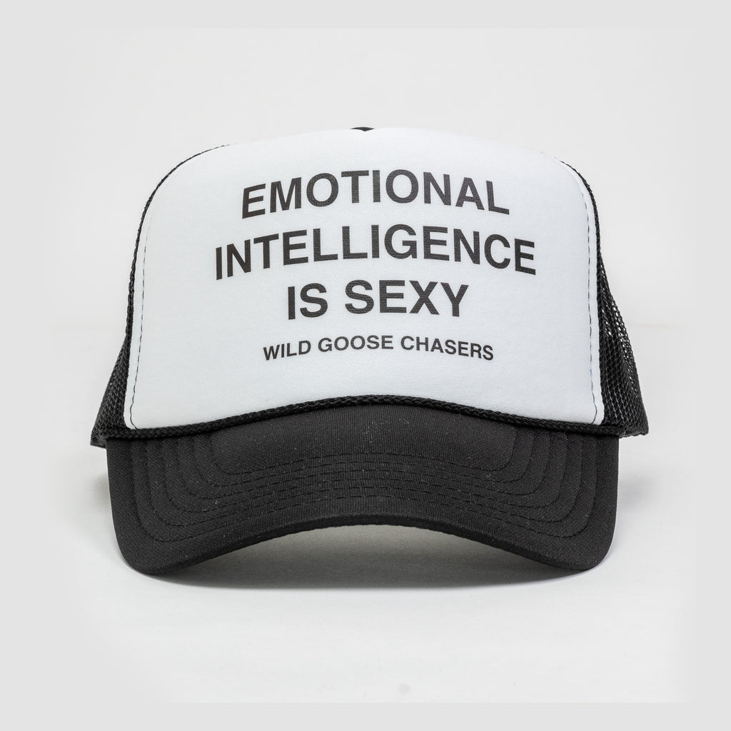 EI is Sexy Trucker Hat - Black/White
