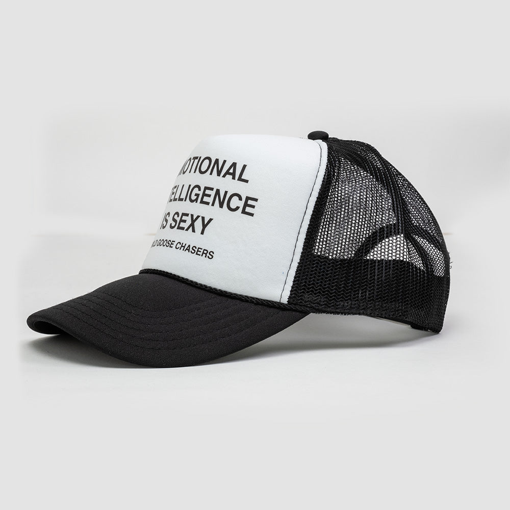 EI is Sexy Trucker Hat - Black/White