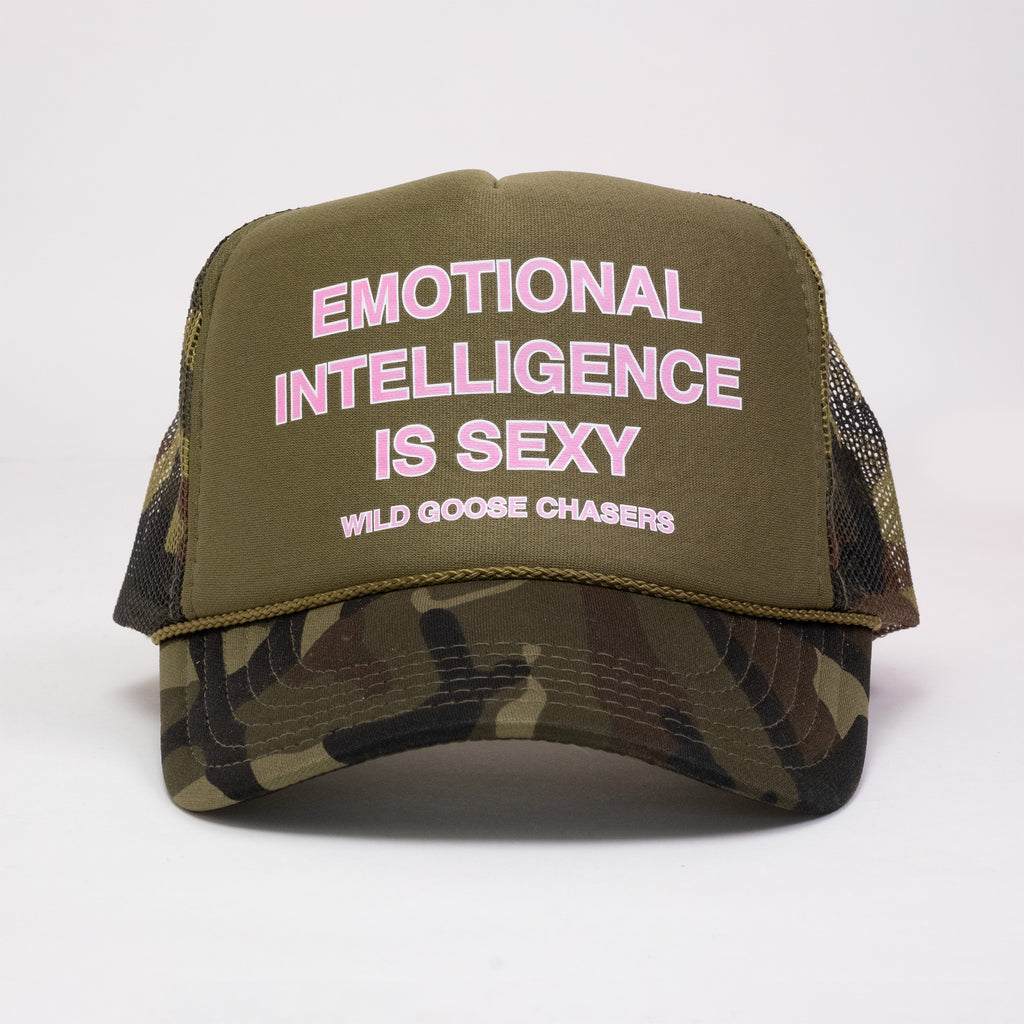 EI is Sexy Trucker Hat - Camo / Pink