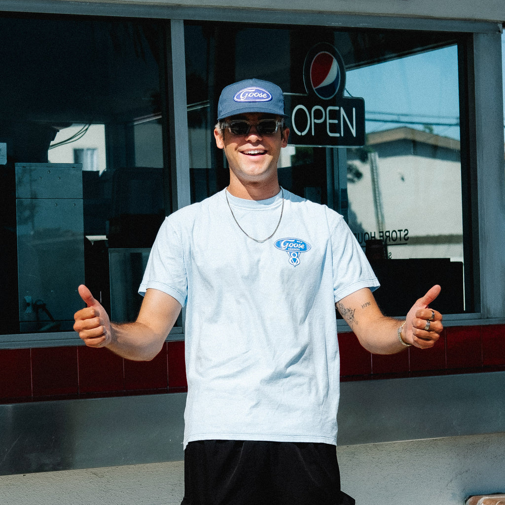 Blue Oval Patch Snapback (Navy)
