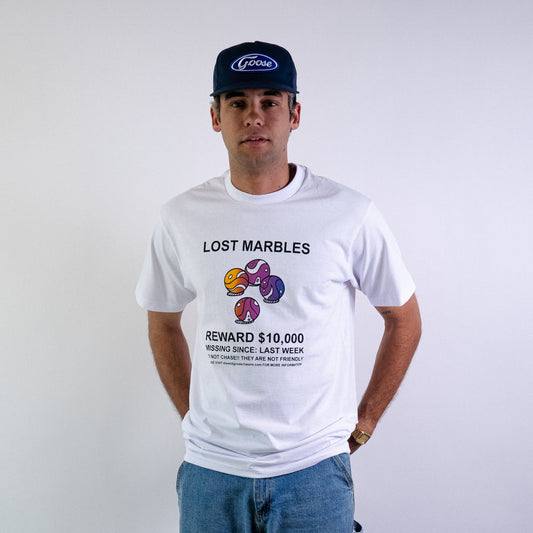 Lost Marbles Tee (White)