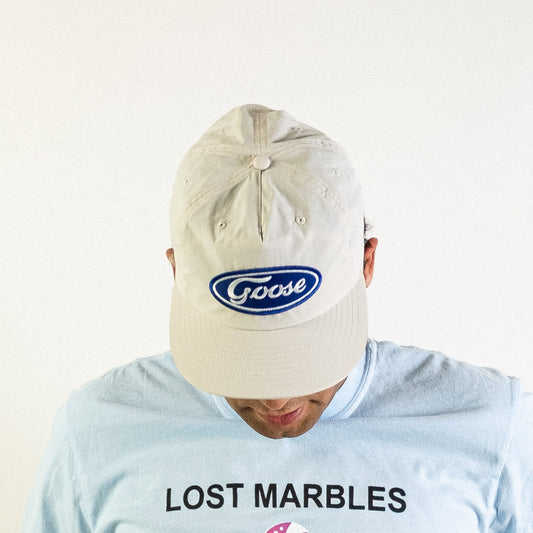Blue Oval Patch Surf Hat (Bone)