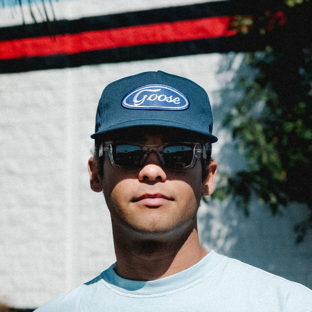 Blue Oval Patch Snapback (Navy)