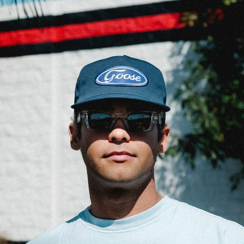 Blue Oval Patch Snapback (Navy)