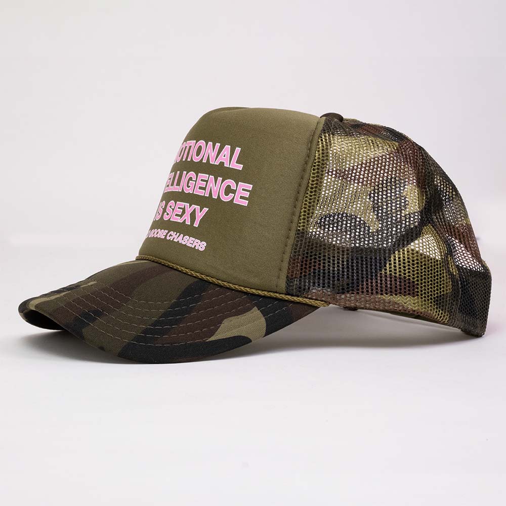 EI is Sexy Trucker Hat - Camo / Pink