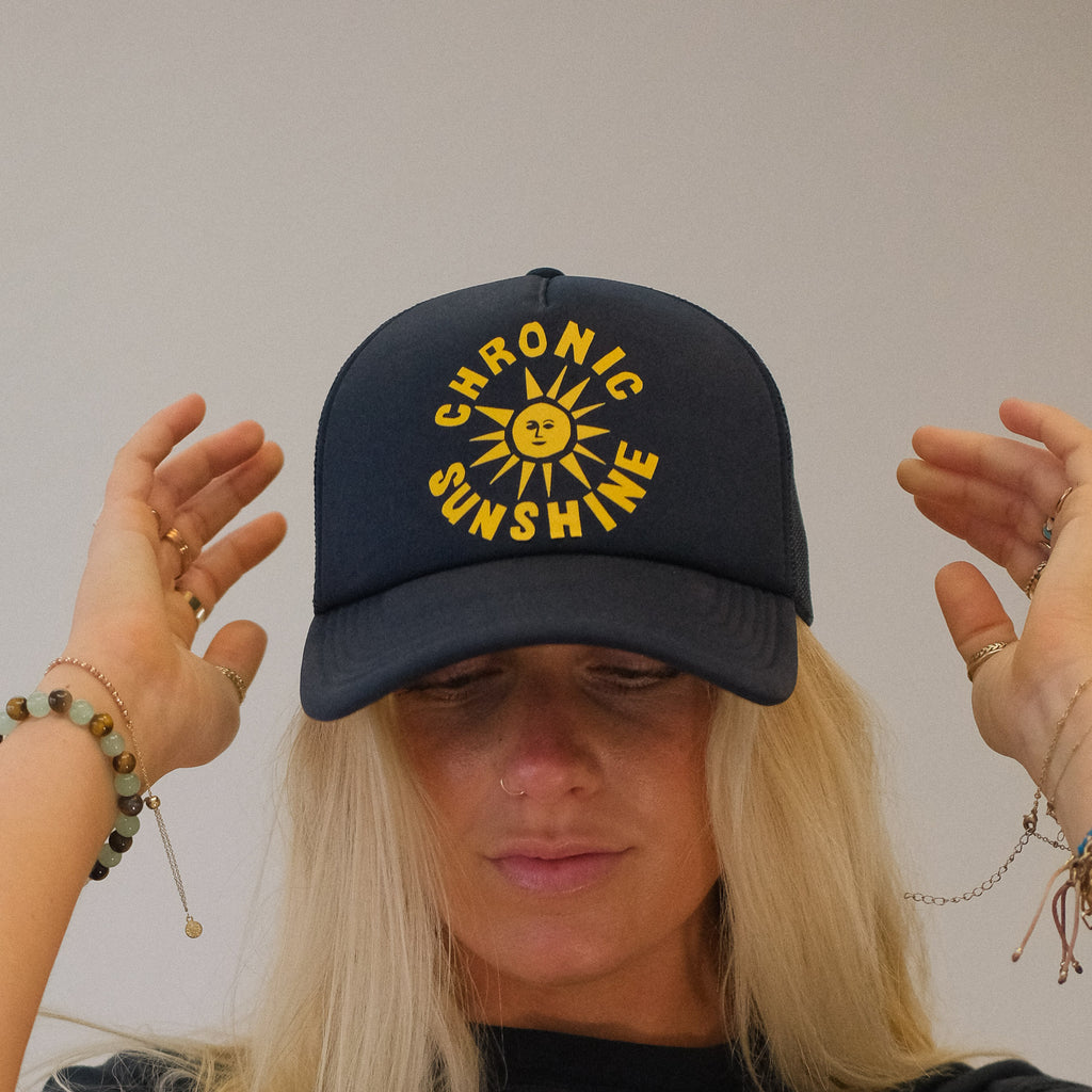 Chronic Sunshine Trucker Hat (Navy)