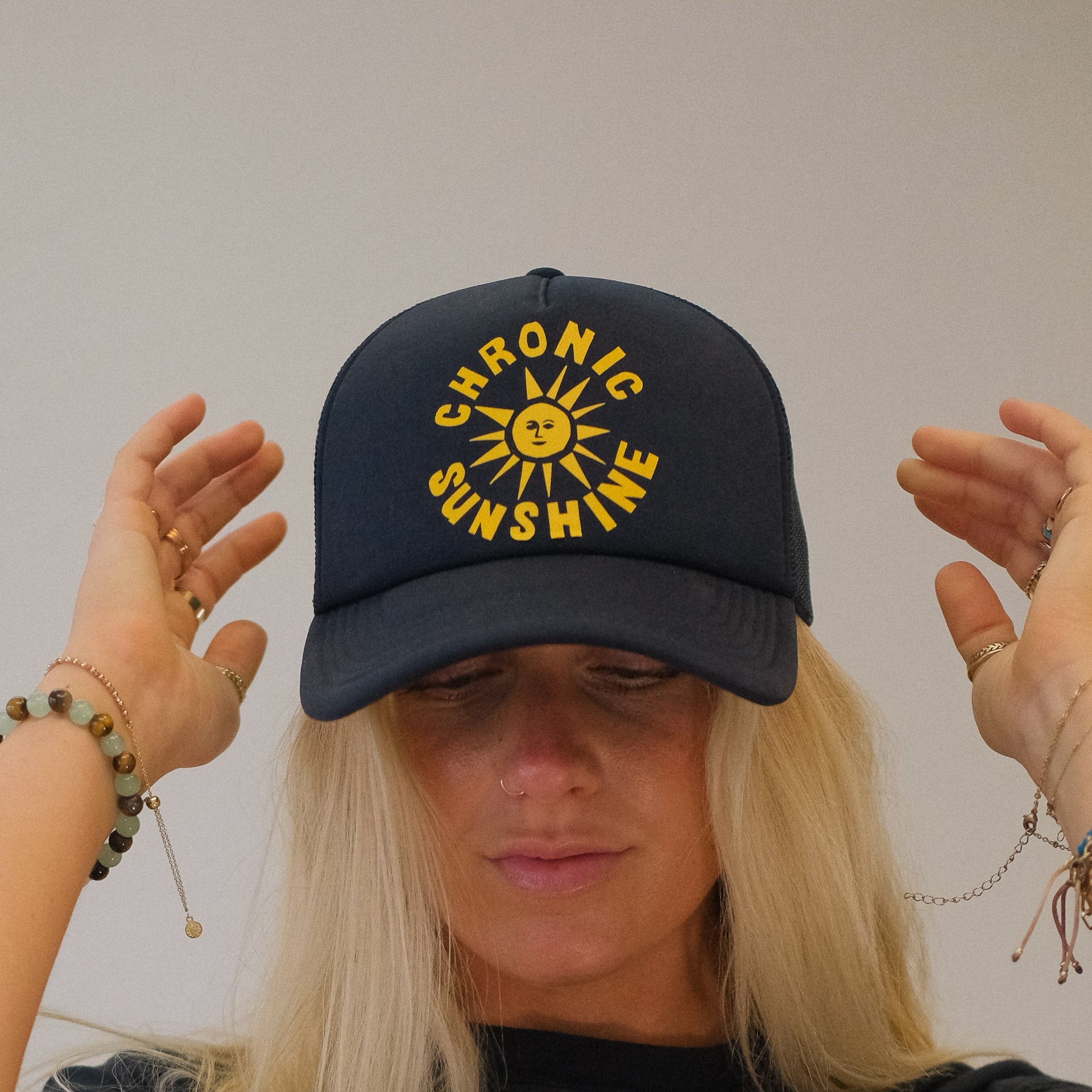 Chronic Sunshine Trucker Hat (Navy)