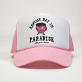 Paradise Trucker Hat - Pink / White