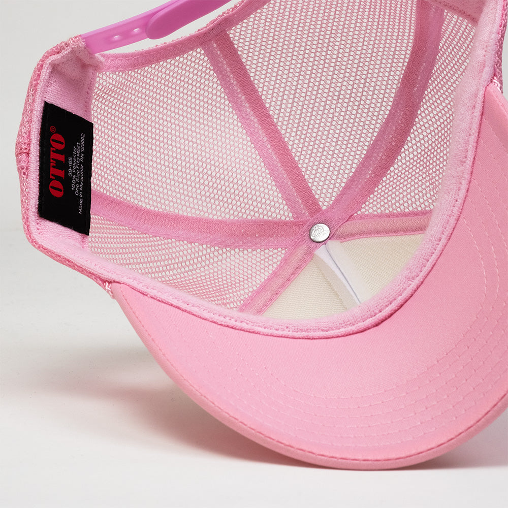 Paradise Trucker Hat - Pink / White