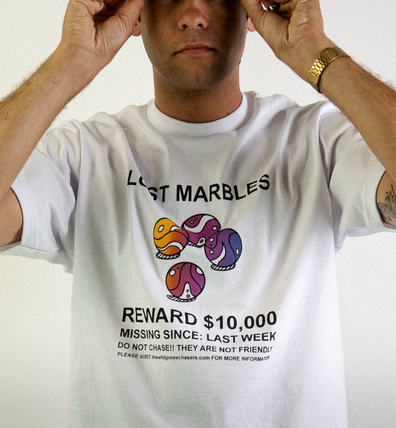 Lost Marbles Tee (White)