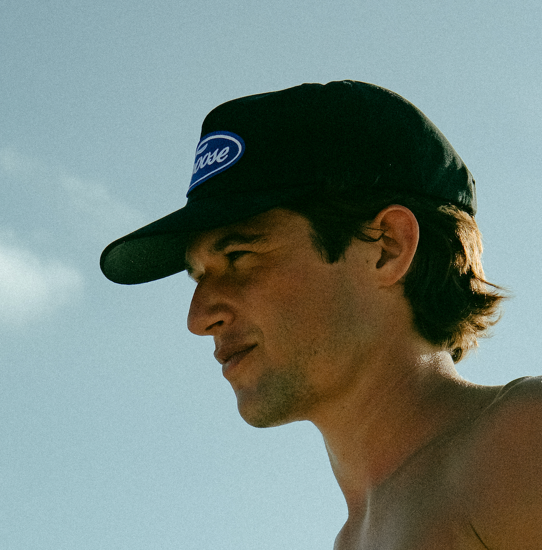 Blue Oval Patch Snapback (Black)