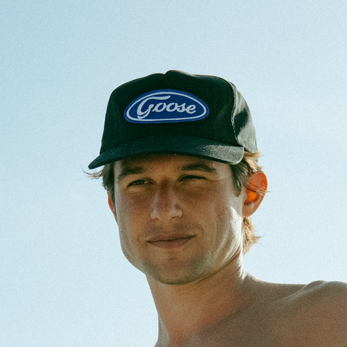 Blue Oval Patch Snapback (Black)