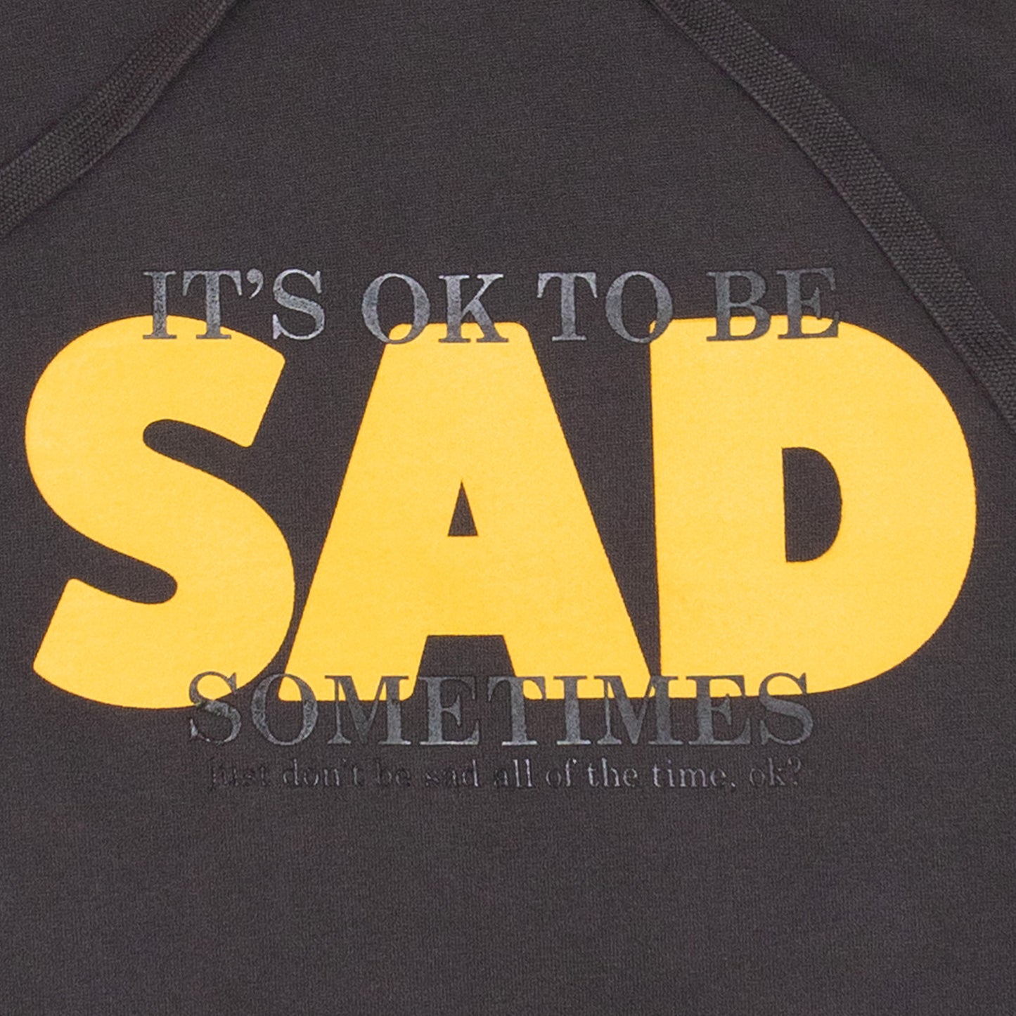 Big Sad Hoodie - Faded Black